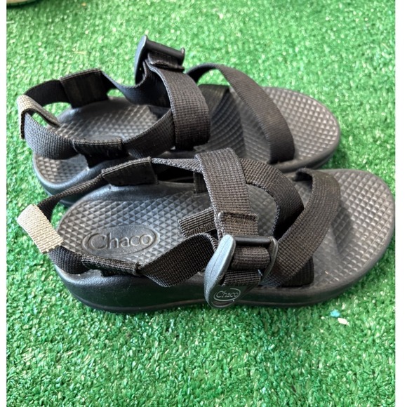 Chaco Z1 Ecotread Kids Sandals Black Adjustable Straps Outdoor Size 12 Unisex - Picture 4 of 6